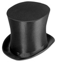 "CHAPEAU HAUT DE FORME COURONNE EN SATIN" 20 cm