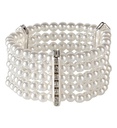 "BRACELET PERLES DELUXE AVEC STRASS"