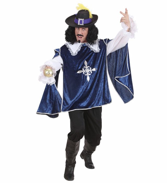 "MOUSQUETAIRE" bleu (chemise, casaque)