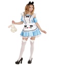 "WONDERLAND GIRL" (robe avec jupon, manchettes, tablier, serre-tête)