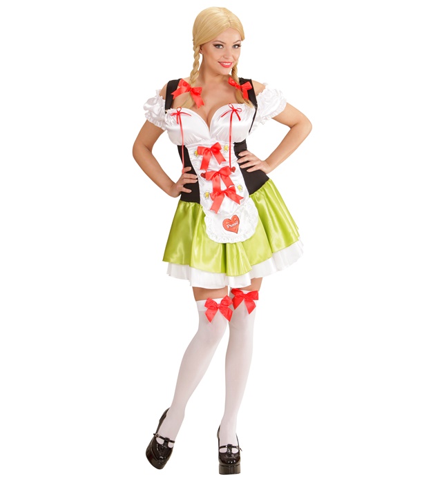 "SERVEUSE BAVAROISE" (robe, épingle avec noeud)