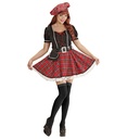 "ECOSSAISE" (robe, ceinture, bourse, chapeau)