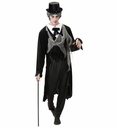 "GENTLEMAN ZOMBIE" (veste déchiré avec chemise, gilet, papillon et gaze)