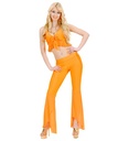 "SAMBA DE JANEIRO" en élasthanne (top et pantalon couleur orange fluorescent)