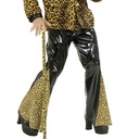 "PANTALON A PATTES D'ELEPHANT COULEUR LEOPARD" en vinyle