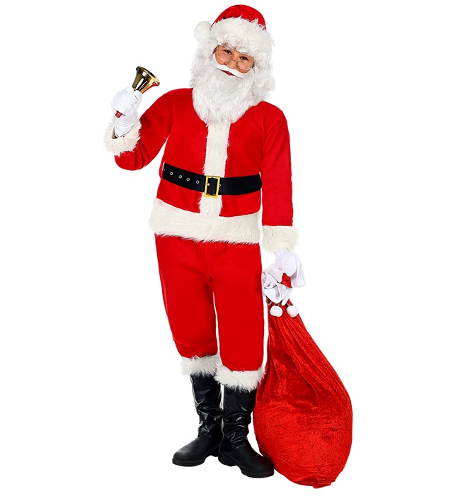 [00139] "PERE NOEL" (veste, pantalons, ceinture, couvre-bottes, chapeau, gants) (3-4 ans)