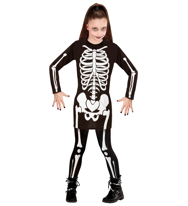 [00366] "SQUELETTE" (robe) (5-7 ans)