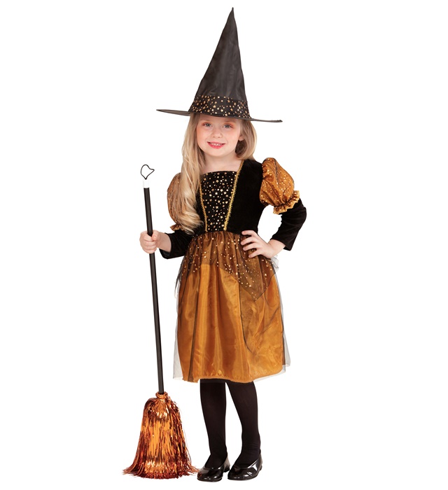 [00309] "SORCIERE" (robe, chapeau) (3-4 ans)