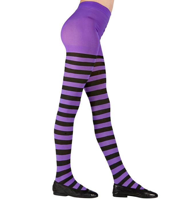 [01219] "COLLANT RAYE NOIR/VIOLET " 70 DEN (1-3 ans)
