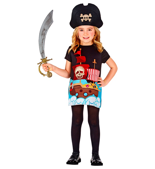 [01250] "CAPITAINE PIRATE" (robe, chapeau) (1-2 ans)