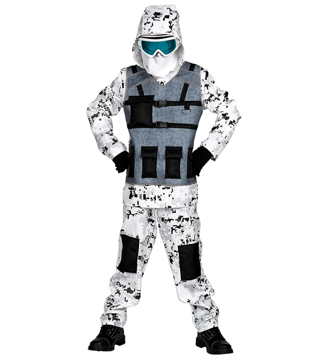 "ARCTIC SPECIAL FORCES" (casaque avec capuche, pantalon, masque)