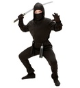 "NINJA" (casaque avec capuche, pantalon, ceinture, masque, bandes pour bras et jambes)