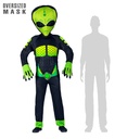 "EXTRATERRESTRE" (salopette, masque surdimensionné)