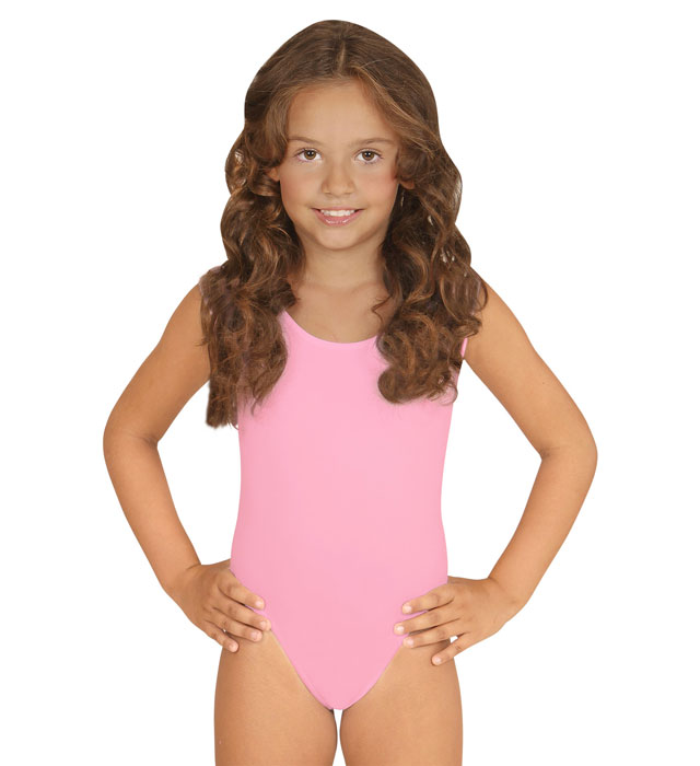 [04206] "BODY SANS MANCHES ROSE CLAIR (4-7 ans)