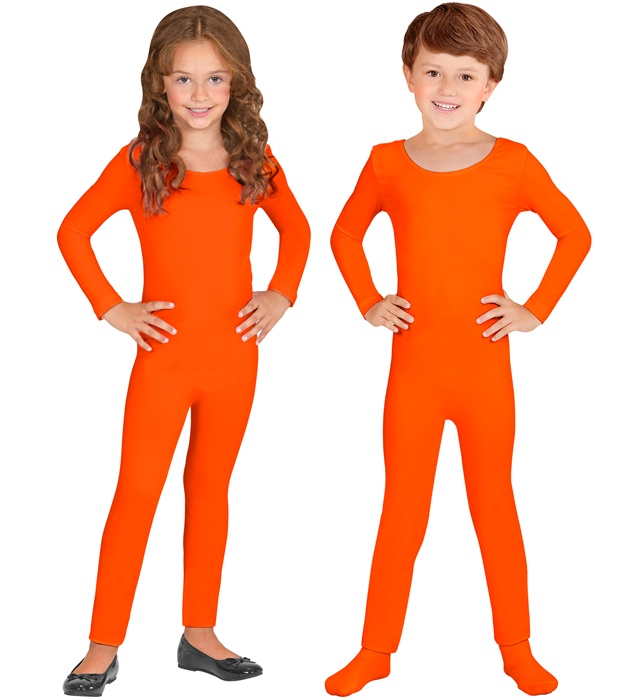 [04568] "JUSTAUCORPS À MANCHES LONGUES ORANGE" (8-12 ans)
