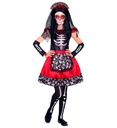 " FEMME JOUR DES MORTS" (robe, chauffe-bras, casque avec voile)