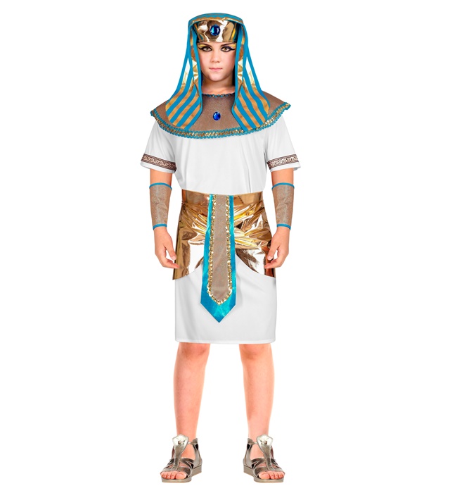 "PHARAON" (tunique, ceinture, collier, bracelets, casque)