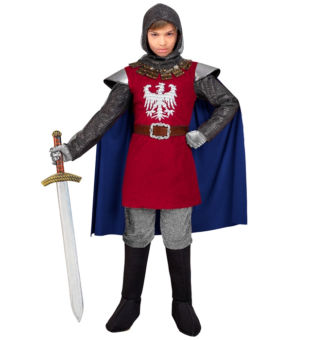 [08409] "CHEVALIER" (manteau avec cape, ceinture, capuche) (2-3 ans)