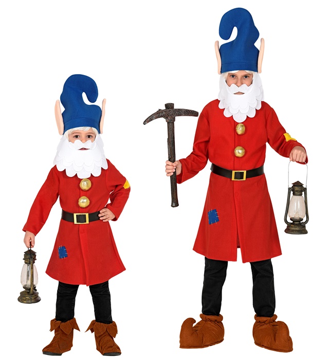 "LUTIN" (veste, ceinture, chapeau avec barbe)