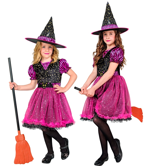 "SORCIERE" (robe, chapeau)