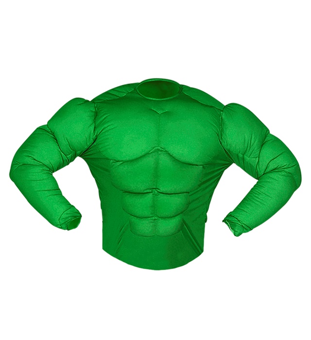 [12585] "CHEMISE SUPER MUSCLES VERTE" (4-5 ans)