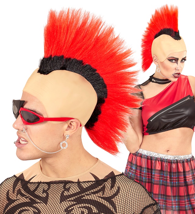 [02106] "COIFFE CRETE PUNK ROUGE"