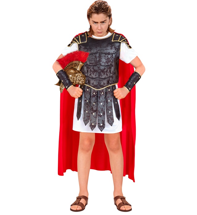 "CENTURION ROMAIN" (tunique, armure avec cape, bandeau, protège - bras)