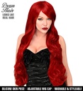 "PERRUQUE KAYLA DREAM HAIR" (avec peau de silicone) en boîte de couleur