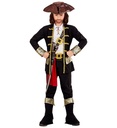 "CAPITAINE PIRATE" (casque avec chemise, pantalon, ceinture, porte-epée avec boucle, bandeau, chapeau, sur-bottes)