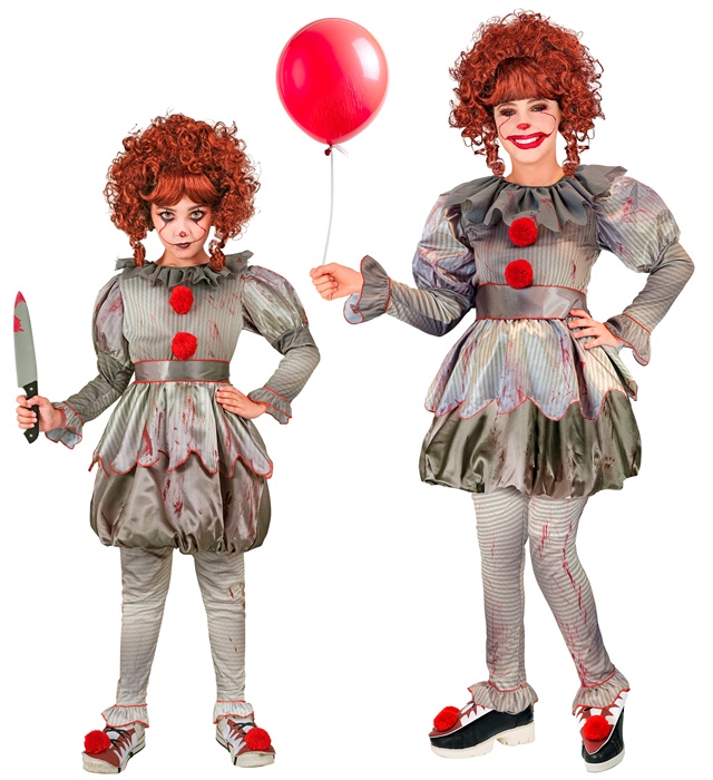 "CLOWN MECHANT" (robe, leggings, ceinture, couvre chaussures)