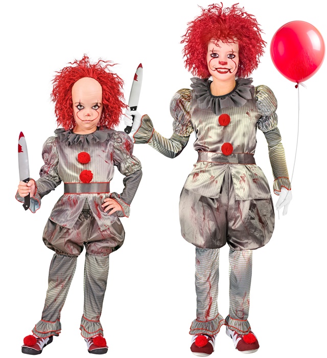 "CLOWN MECHANT" (chemise, pantalon, short, ceinture, couvre chaussures)