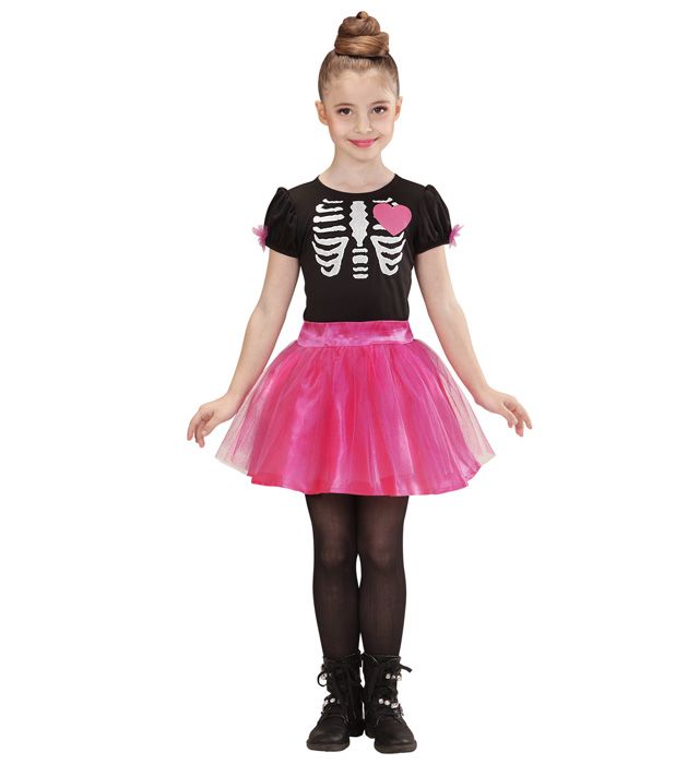 [02215] "SQUELETTE BALLERINE" (robe avec tutu) (116 cm / 4-5 Years)