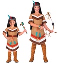 "INDIENNE" (robe avec ceinture, bandeau avec plumes)
