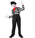 "MIME" (chemise, pantalon, bretelles, écharpes, gants, chapeau)