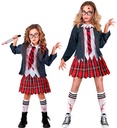 "ECOLIERE ZOMBIE" (veste avec chemise, jupe, cravate, chaussettes)