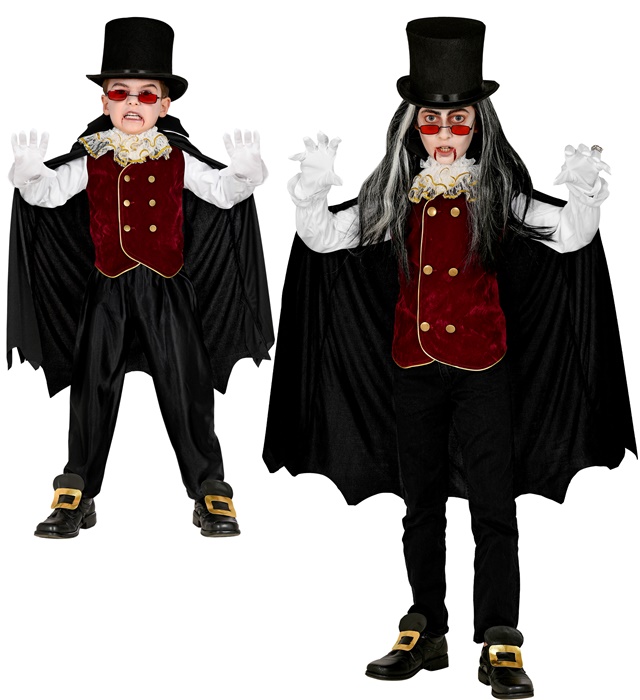 "VAMPIRE" (chemise avec veste et jabot, cape avec col)