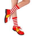 "CHAUSSETTES RAYEES" rouges-blanches