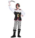"PIRATE" (casaque avec jabots, pantalon, ceinture, surbottes, bandeau, bande pour oeil)