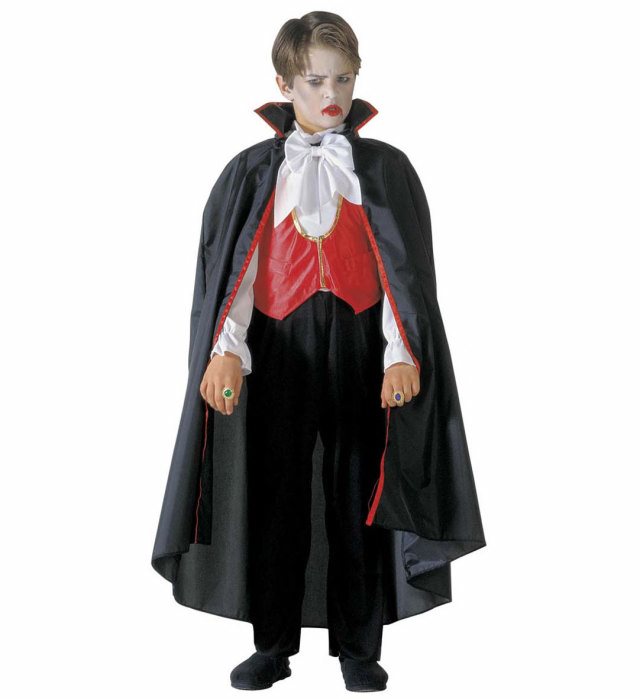 "DRACULA" (chemise avec pantalon ,gilet, papillon, cape)