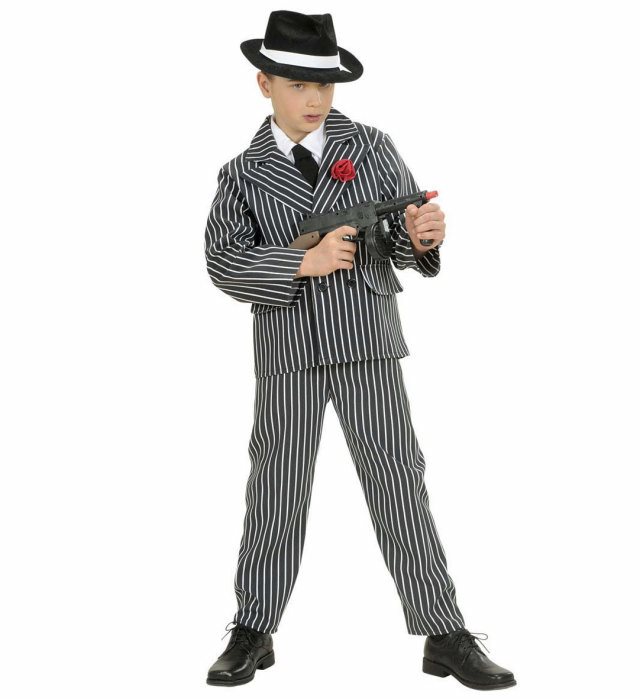 [42546] "GANGSTER" (chemise avec cravate, veste, pantalon) (5-7 ans)