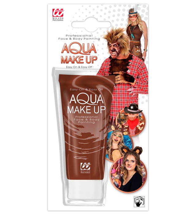 [02385] "MAQUILLAGE A L EAU EN TUBE MARRON" - 30 ml