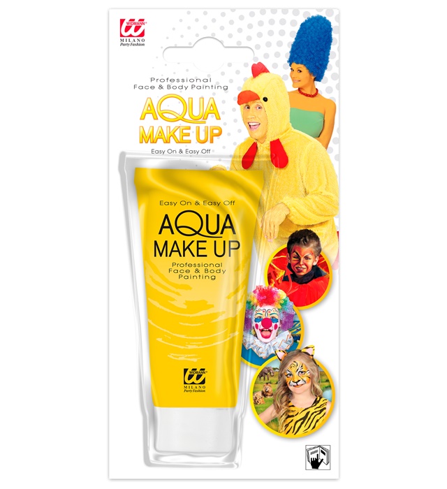[02386] "MAQUILLAGE A L EAU EN TUBE JAUNE 30 ml