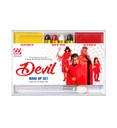 Set de "MAQUILLAGE DE DIABLE" (4 crayons de maquillage, maquillage jaune et rouge en applicateur) - maquillage coloré 12 g, crayons 8 g
