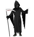 "FAUCHEUR" (robe à capuche avec masque sans visage, ceinture)