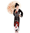 "GEISHA" (kimono, ceinture, peignes)
