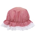 " BONNET RAYE BLANC/ROUGE"