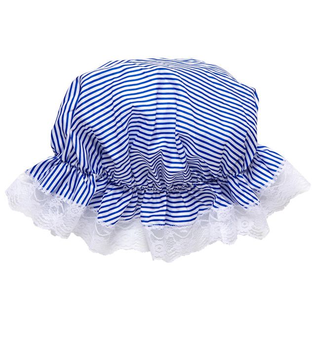 "BONNET RAYE BLANC/BLEU"