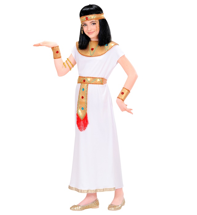 "CLEOPATRE" (tunique, ceinture, collar, bracelets, bracelet avec serpent, cagoule)
