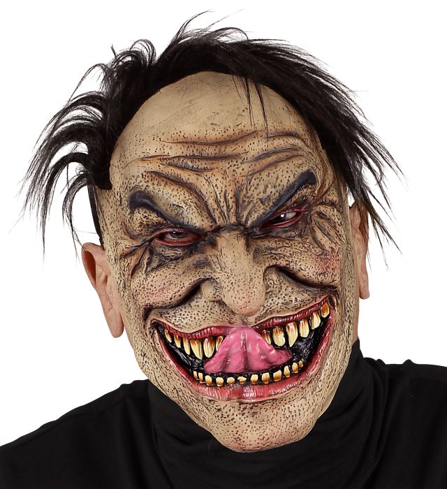 "DEMI MASQUE ETRANGER AVEC CHEVEUX"