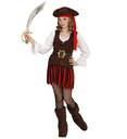 "FEMME PIRATE DES CARAIBES" (robe,ceinture, couvre-bottes, bandeau, chapeau)